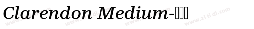 Clarendon Medium字体转换